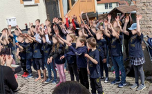 Auftritt des Bohni-Chores beim Frühlingsmarkt in Altburg
